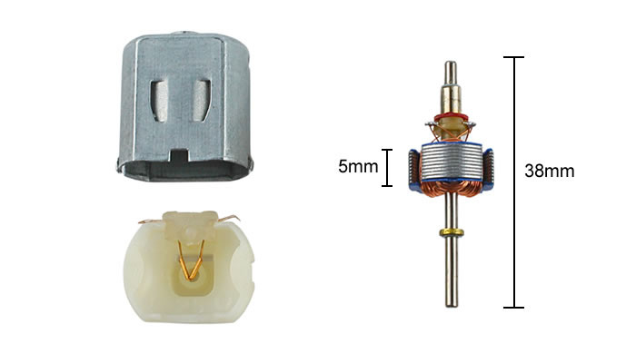 Dimensões Motor DC 3V-6V DC130 - [1032526]