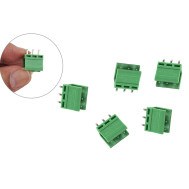 Conector Borne HT396 PCB macho 3 pinos 3.96mm - Kit com 5 unidades