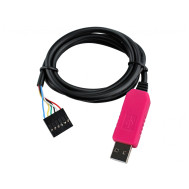 Cabo FTDI 5V Conversor USB para TTL e RS232 Serial - PL2303HXD