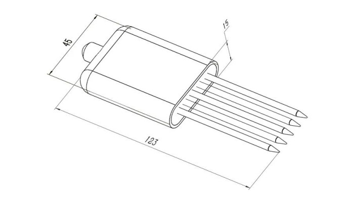 Sensor Umidade, Temperatura do Solo, PH, FÃ³sforo, PotÃ¡ssio e Condutividade NPKPHCTH-S RS485 - [1032716]