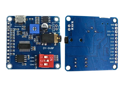 Modulo de reprodu&ccedil;&atilde;o de som de voz MP3 Arduino 5W DY-SV8F - Imagem 3