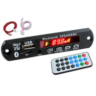 Modulo Bluetooth 5.2 AVM-1821C com Micro SD, FM, USB e Controle Remoto