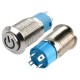 Interruptor Pulsador 12mm NA LED Azul 3-6VDC em A&ccedil;o Inox Imperme&aacute;vel com S&iacute;mbolo MC134 Sobreposto - Thumb 2