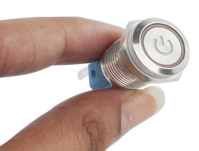 Medidas Interruptor Pulsador 16mm  - Imagem 4