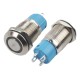 Interruptor Pulsador 12mm NA LED Azul 3-6VDC em A&ccedil;o Inox Imperme&aacute;vel MC074 - Thumb 2