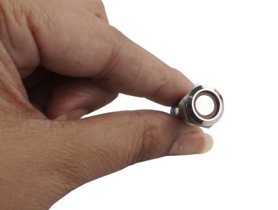 Interruptor Pulsador 12mm com Trava LED Vermelho 12-24VDC em A&ccedil;o Inox Imperme&aacute;vel 3A215 - Imagem 4