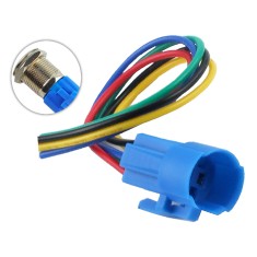 Conector Soquete 5 Fios para Interruptor 16mm em A&ccedil;o Inox