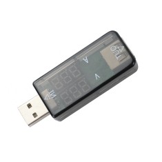 Testador USB com Amperímetro, Voltímetro e Conexão 180°