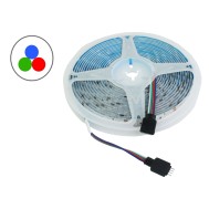 Fita de Led 12V RGB SMD5050 IP65 300 Leds 5 Metros Impermeável