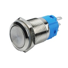 Interruptor Pulsador 16mm Reto em Aço Inox Impermeável MD150