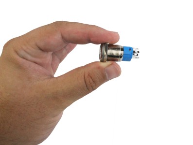 Interruptor com Travamento 16mm LED Vermelho 3-6VDC em A&ccedil;o Inox Imperme&aacute;vel com S&iacute;mbolo MC221 - Imagem 5