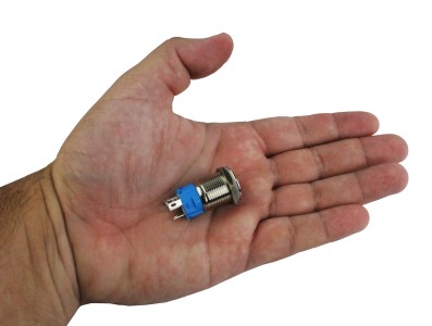 Interruptor com Travamento 16mm LED Vermelho 3-6VDC em A&ccedil;o Inox Imperme&aacute;vel com S&iacute;mbolo MC221 - Imagem 6