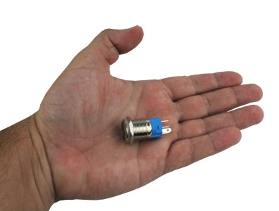 Interruptor com Travamento 16mm LED Vermelho 12-24VDC em A&ccedil;o Inox Imperme&aacute;vel MC291 - Imagem 6