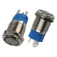 Interruptor com Travamento 16mm LED Azul 3-6VDC em A&ccedil;o Inox Imperme&aacute;vel MC284 - Thumb 2