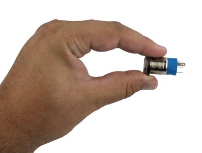 Interruptor com Travamento 16mm LED Azul 3-6VDC em A&ccedil;o Inox Imperme&aacute;vel MC284 - Imagem 5