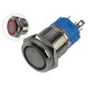 Interruptor com Travamento 16mm LED Vermelho 12-24VDC em A&ccedil;o Inox Imperme&aacute;vel MC291 - Thumb 1