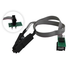 Kit Adaptador SOIC8/SOP8 com Garra de Teste para Gravador de Bios Eeprom - Grave Sem Dessoldar o CI