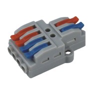 Conector de Emenda R&aacute;pida Tipo T com Alavancas 2x4 Vias 32A 600V - SPL-42
