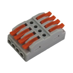 Conector de Emenda R&aacute;pida em Linha com Alavancas 4 Vias 32A 600V