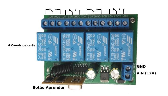 Diagrama de componentes Módulo Relé 12V - [1033348]