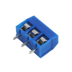 Conector Borne KRE 10mm 3 Vias Azul - Kit com 5 unidades