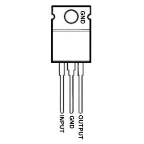 Conexão dos pinos LM7805 - [1033558]