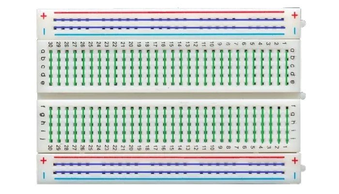 Protoboard 170 Pontos para Montagem de Projetos - Transparente