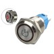 Interruptor com Travamento 16mm LED Vermelho 3-6VDC em A&ccedil;o Inox Imperme&aacute;vel com S&iacute;mbolo MC221 - Thumb 1