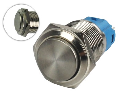 Interruptor com Travamento 16mm em A&ccedil;o Inox Imperme&aacute;vel MD151 - Imagem 1