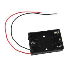 Suporte para 3 Pilhas AAA Preto