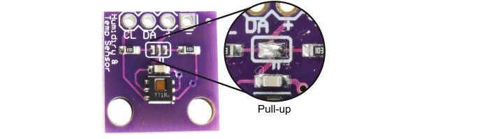 Conexões Pull-Up sensor HDC1080 - [1034057]