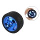 Roda 85x35mm Azul Pneu de Borracha para Carrinho robótico - ND029 - Thumb 1
