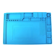 Manta de Isolamento em Silicone Resistente ao Calor com Porta Objetos para Manutenção de Eletrônicos 450x300mm