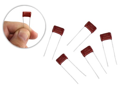 Capacitor PoliÃ©ster 22nf 250v -Kit com 5 Unidades - Imagem 1