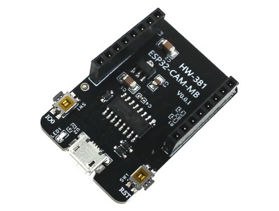 Exemplo utiliza&ccedil;&atilde;o Programador e Gravador Shield ESP32-CAM-MB com ESP32-CAM AI-Thinker - Imagem 1