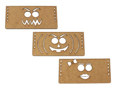 Kit 3 Rostos para Robô Sumo Zumo Robot em MDF - Imagem 1