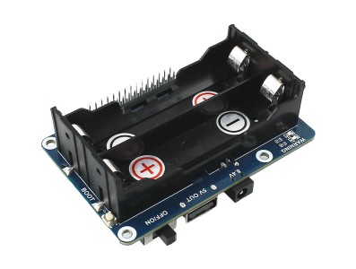 Fonte UPS HAT para Raspberry Pi com 2 Slots 18650 - Alimentação Ininterrupta Waveshare - Imagem 1
