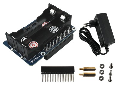 Fonte UPS HAT para Raspberry Pi com 2 Slots 18650 - Alimentação Ininterrupta Waveshare - Imagem 2