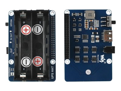 Fonte UPS HAT para Raspberry Pi com 2 Slots 18650 - Alimentação Ininterrupta Waveshare - Imagem 6