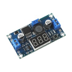 Regulador de Tensão  Ajustável LM2596 DC Conversor Step Down (Para Menos) com Display - Saída 1,25V a 33V / 2A