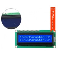 Display LCD 16x2 I2C com Fundo Azul - OUTLET