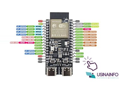 Pinout/Pinos de conexão ESP32-DevKit-C6 - Imagem 6
