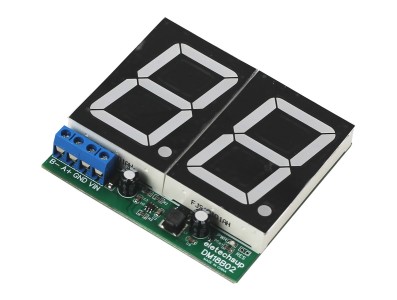 Conexão Display 7 Segmentos 2 Dígitos 1.8'' RS485 Modbus RTU com rede RS485 - Imagem 1