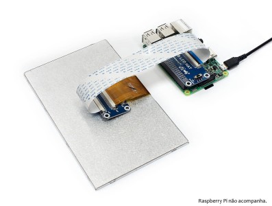Demonstração do uso do Suporte do Display 7'' LCD IPS 1024x600 para Raspberry Pi - Imagem 6