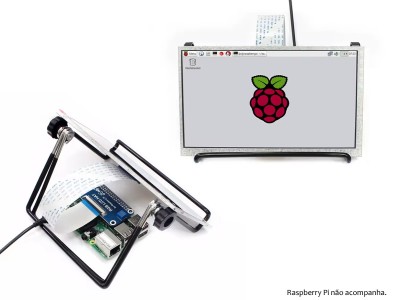 Demonstração do uso do Suporte do Display 7'' LCD IPS 1024x600 para Raspberry Pi - Imagem 7