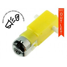 Motor DC 3-6V 200RPM com Caixa de Redução e Eixo Duplo 48:1 - OUTLET