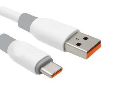 Cabo USB-C 1m 6A Turbo Power Delivery Branco- Compatível com Raspberry Pi 4, LoRa e Carregamento Rápido - Imagem 3