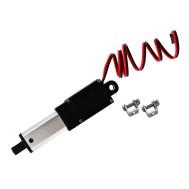 Atuador Linear 12V com Curso de 25mm 100N 8mm/s com Fim de Curso e Suportes
