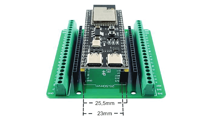 Compatibilidade Expansor com Borne para ESP32-S3 DevKitC-1 - [1036022]
