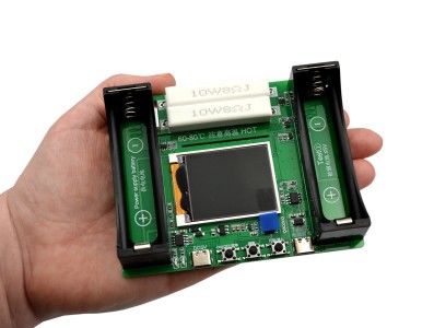 Destaques Testador de baterias 18650 Carga--Descarga e Capacidade entrada USB-C - 10373 - Imagem 4